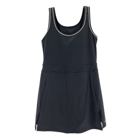 Splits59 'Martina' Black Nylon Rigor Dress Size M - Picture 2 of 4